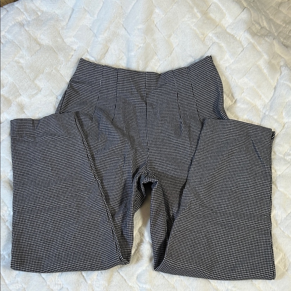 White Stag Black and White Checked Patterned Formal Pants size 6 petite